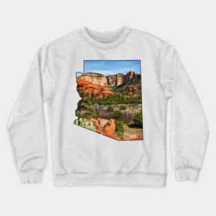 Arizona (Green Desert Canyon) Crewneck Sweatshirt